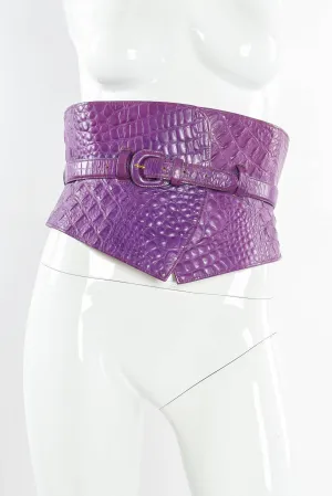 Crocodile Corset Waist Belt