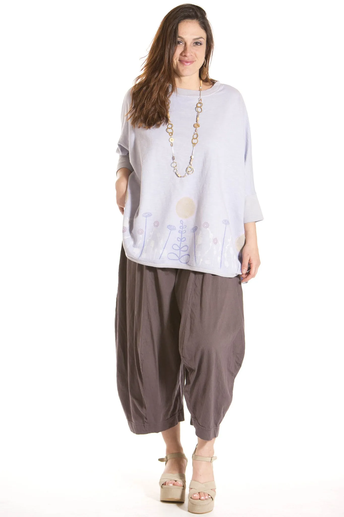 Cropped OJ 3-D Pant Unprinted- Blue Fish Clothing