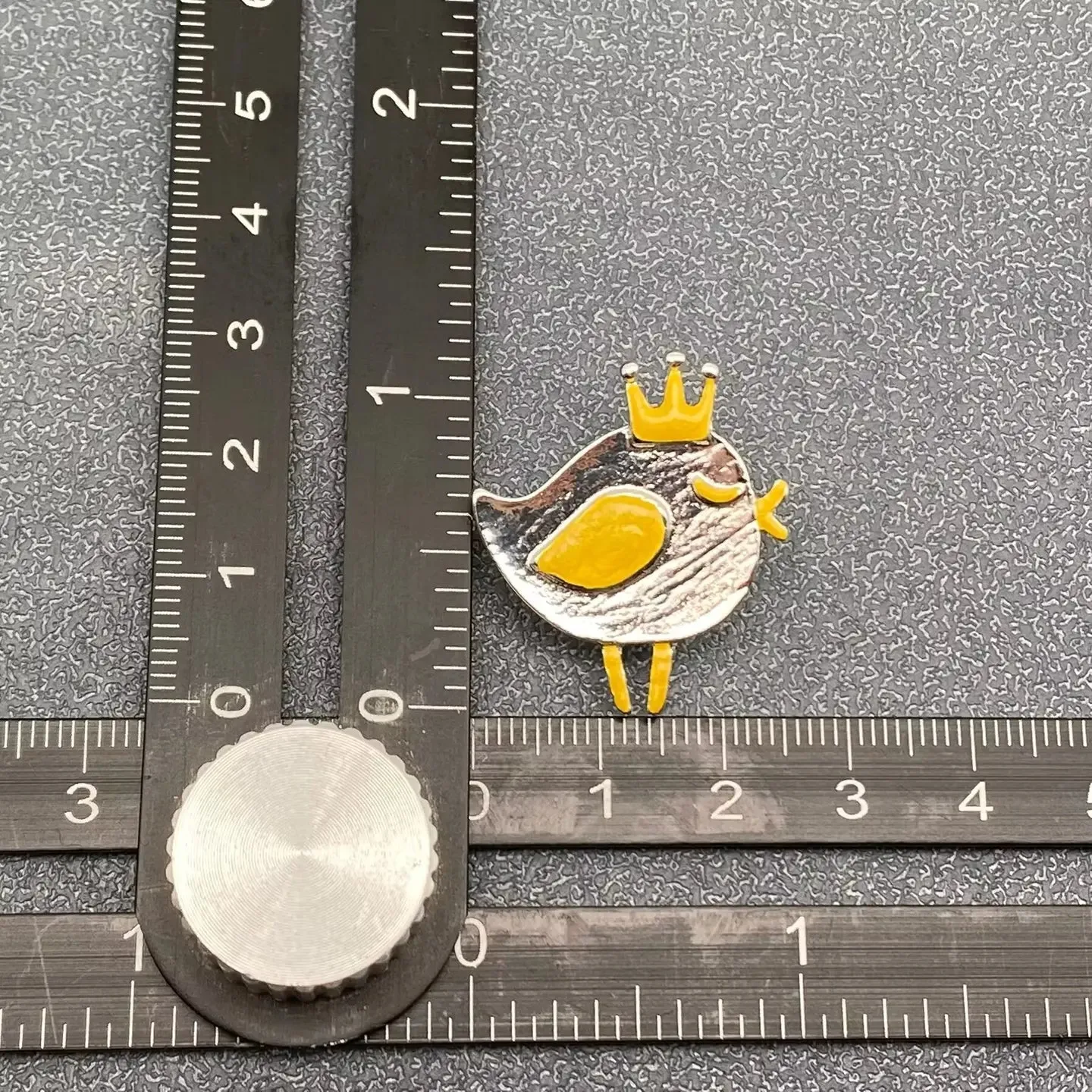 Crown Chick Brooch