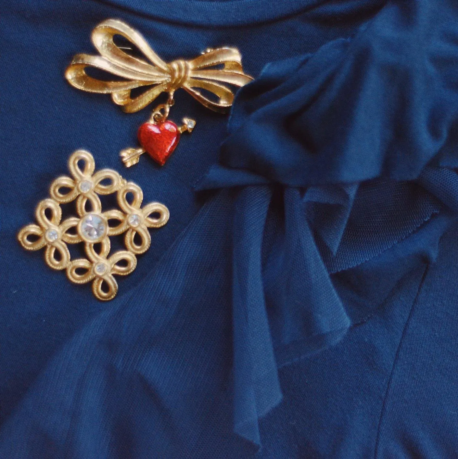 Cupids Heart and Arrow Brooch by Phister Enterprises