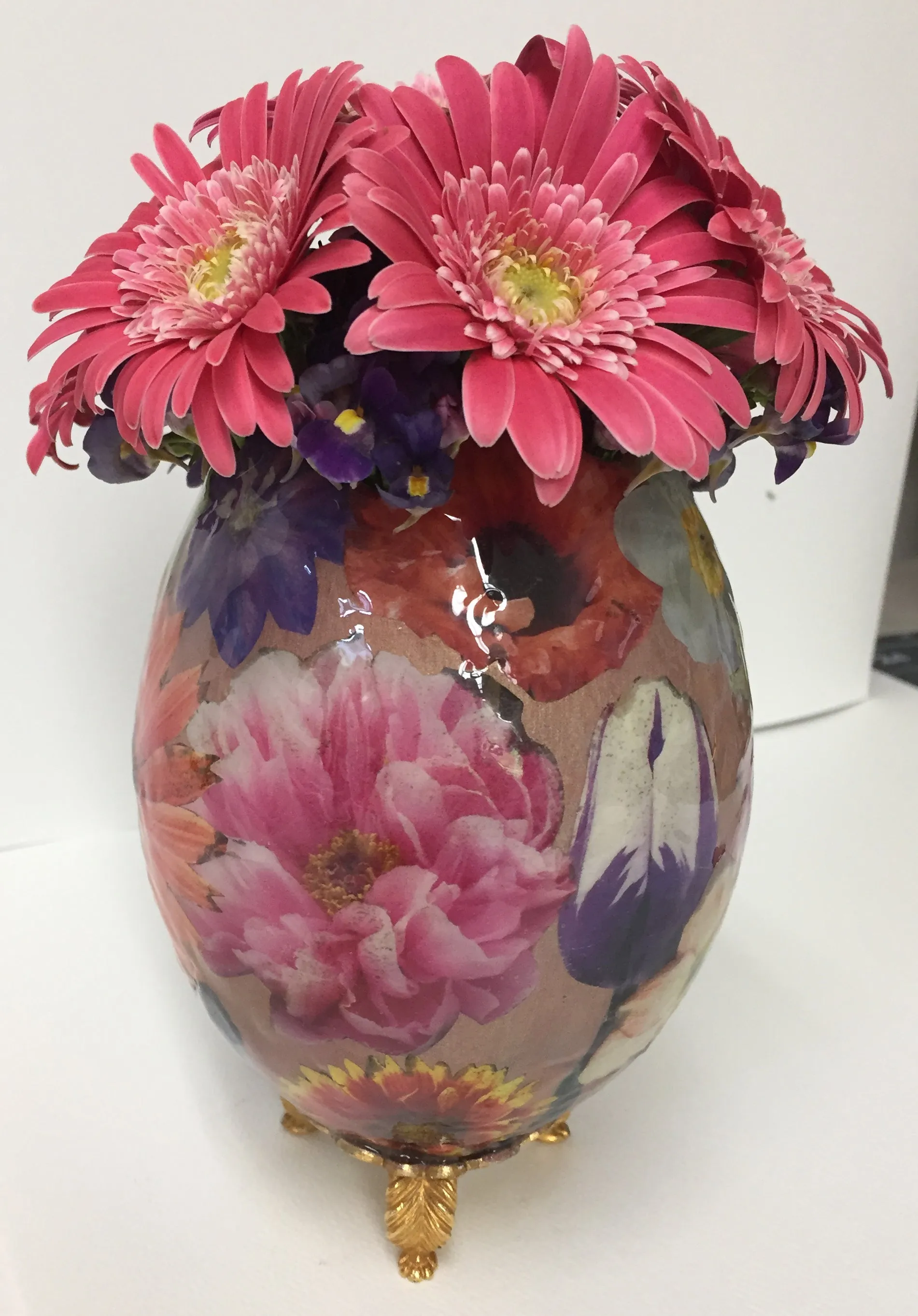 Decoupage Vase
