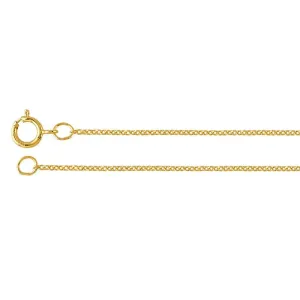 Diamond Cut Cable Cable Gold-Filled 1mm Chain