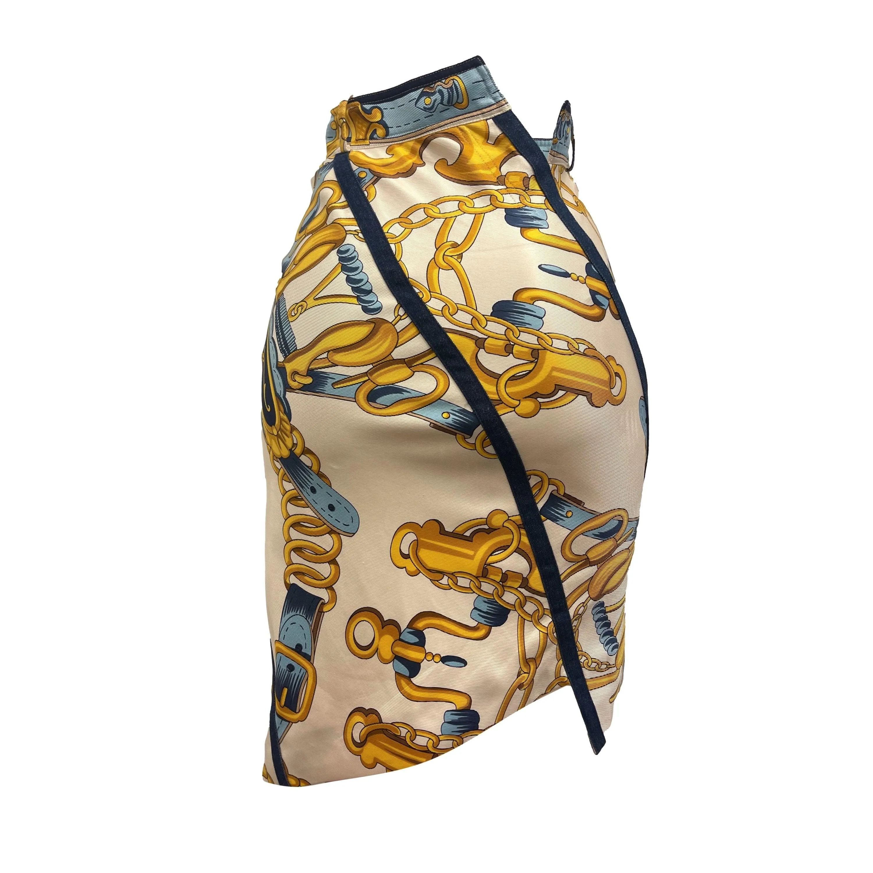 Dior Multicolor Print Silk Skirt
