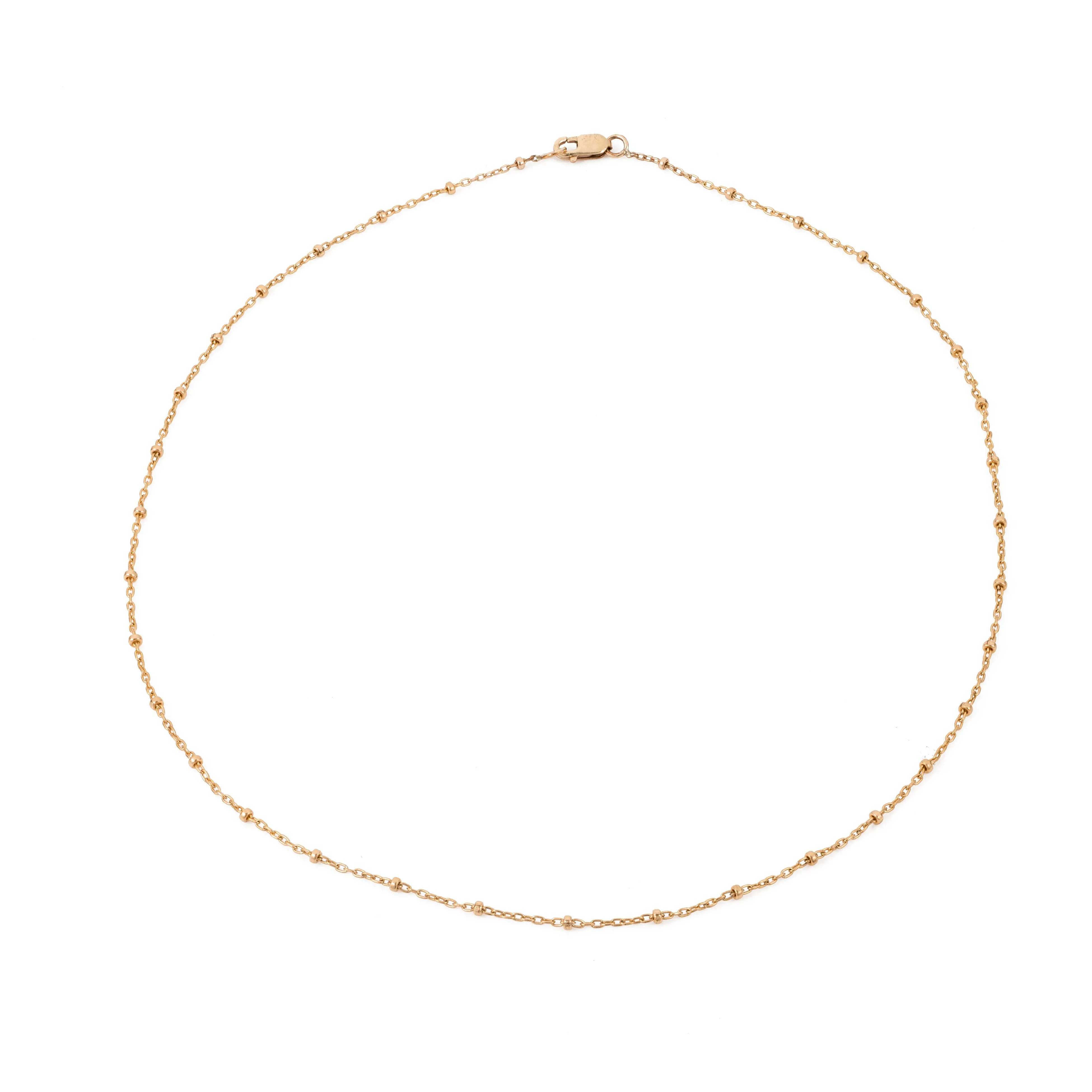 Dot Chain Choker - 14K Gold Filled