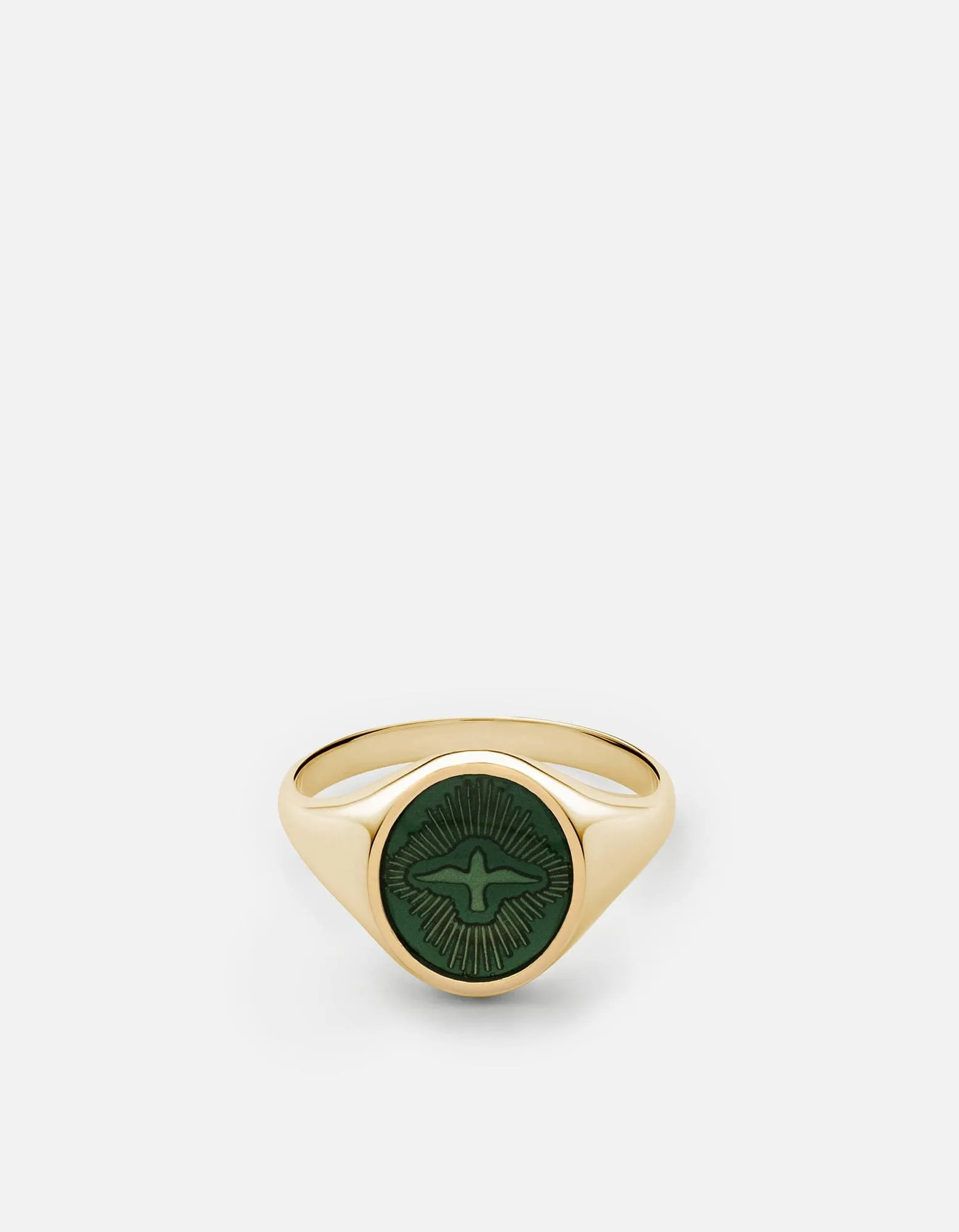 Dove Ring, Gold Vermeil/Emerald
