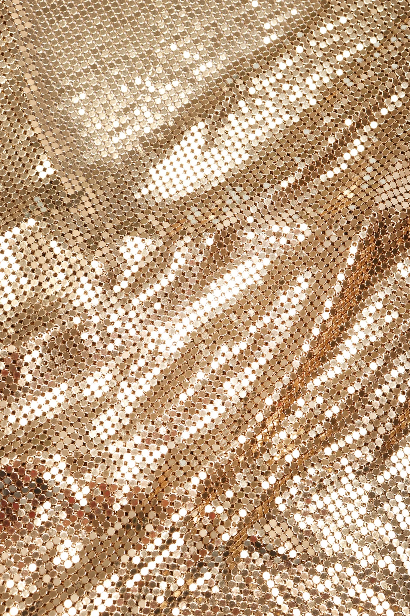 Draped Liquid Gold Twist Top