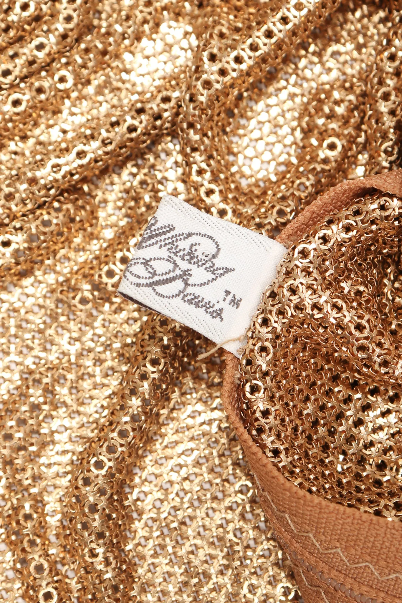 Draped Liquid Gold Twist Top