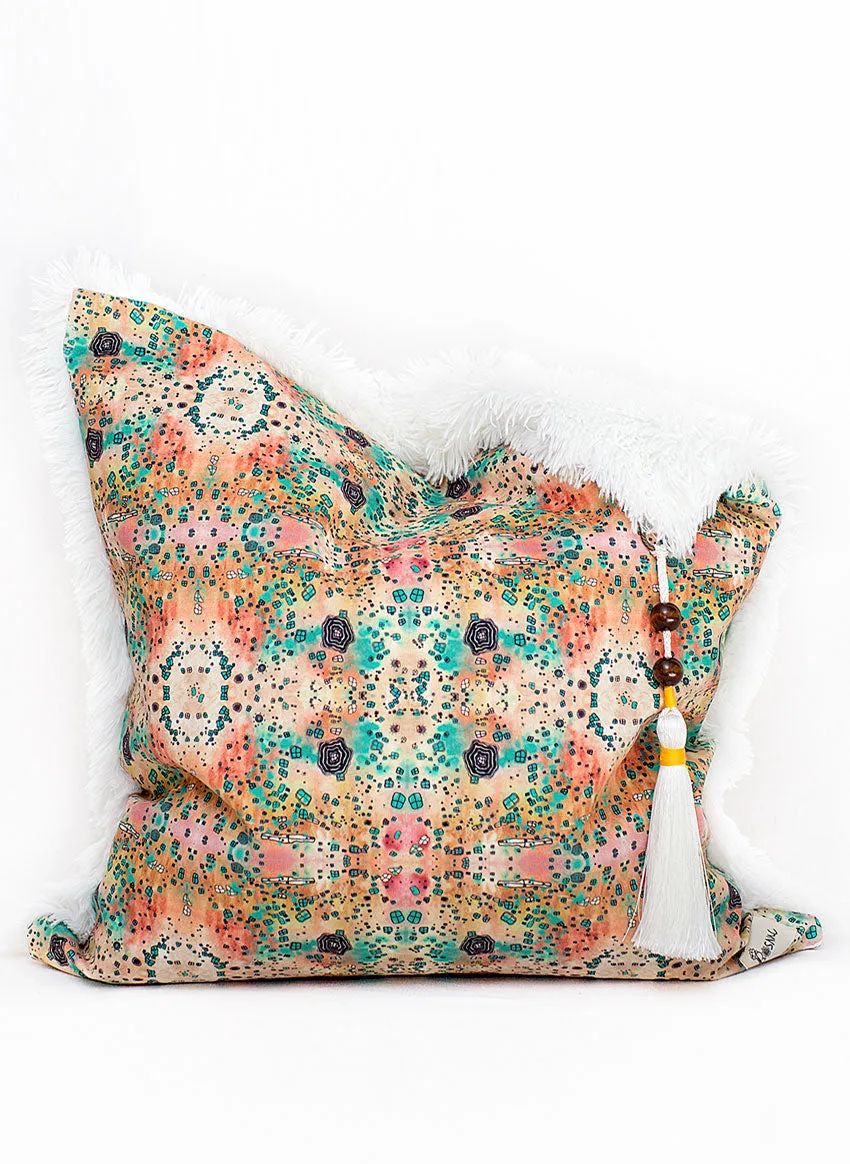 'Dreamscape' shag art pillow set of 3