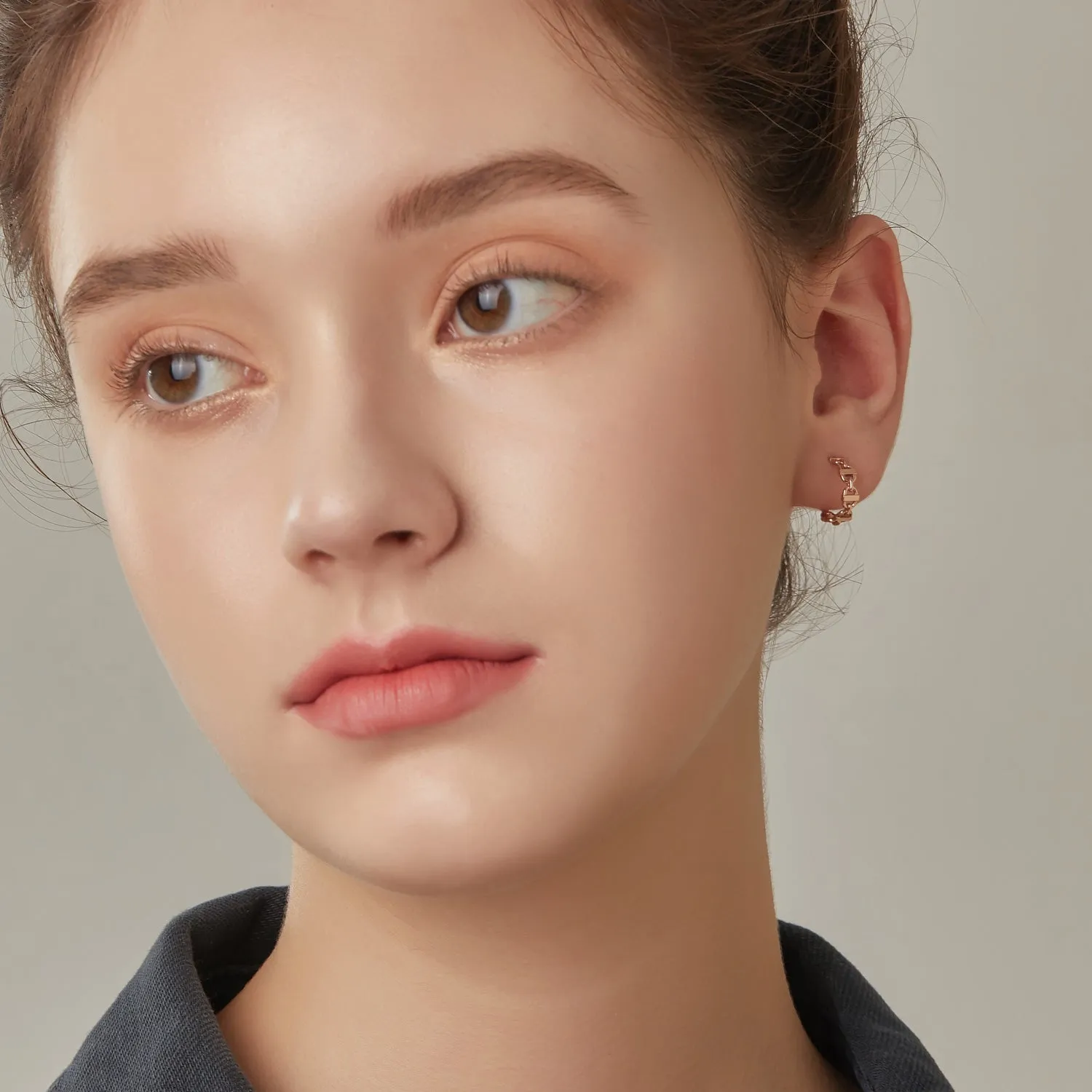Dual D.D Gold Earring JDRERVF07XX