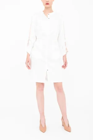Eco Slub Denim Midi Duster Dress - BRYN