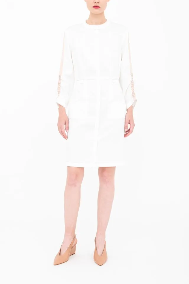 Eco Slub Denim Midi Duster Dress - BRYN