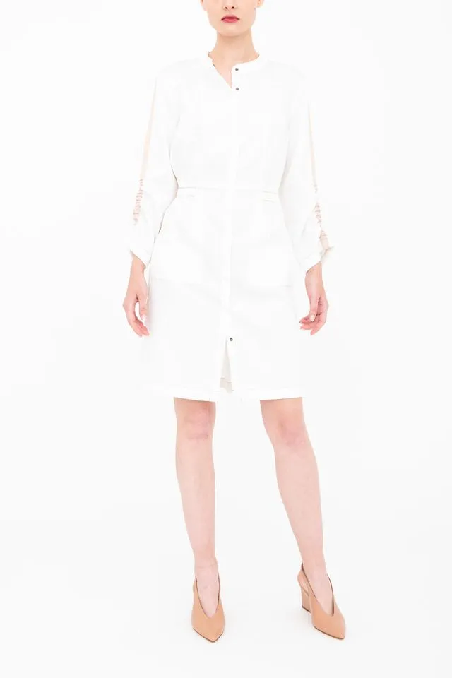 Eco Slub Denim Midi Duster Dress - BRYN