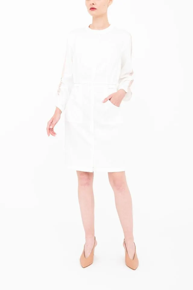 Eco Slub Denim Midi Duster Dress - BRYN