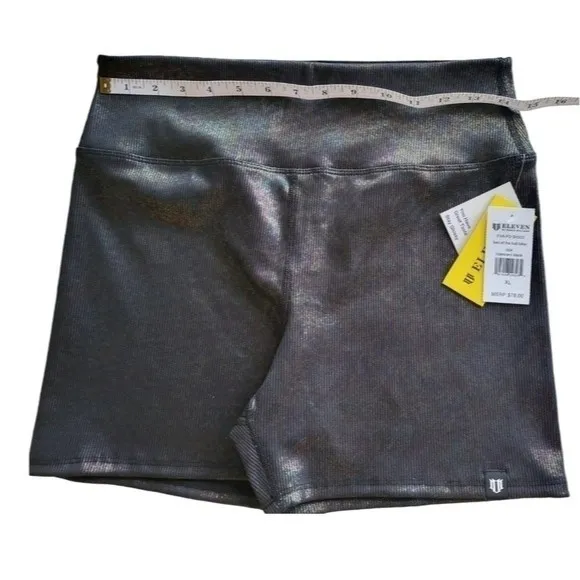 ELEVEN BY VENUS WILLIAMS Bell Of The Ball High Waist Rib Tennis Bike Shorts XL‌‌
