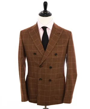 ELEVENTY - "WOOL & CASHMERE" Double-Breasted Camel Suit - 40 (50 EU)