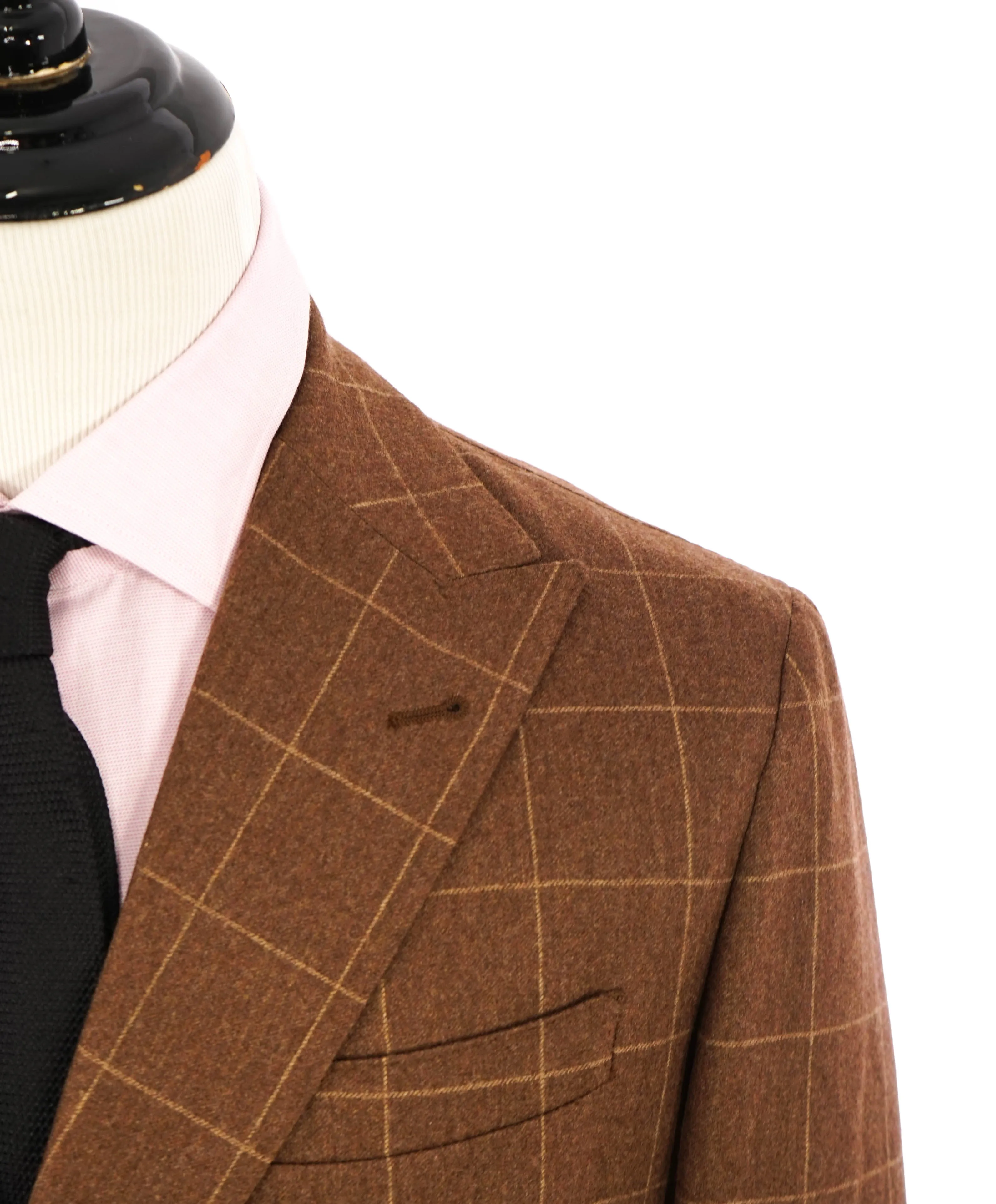ELEVENTY - "WOOL & CASHMERE" Double-Breasted Camel Suit - 40 (50 EU)