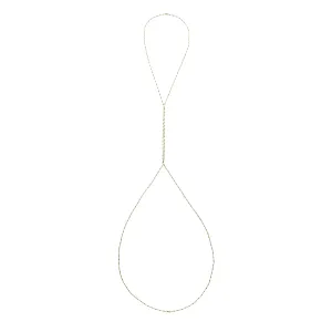 Emerald Enamel Body Chain - 14K Gold Filled