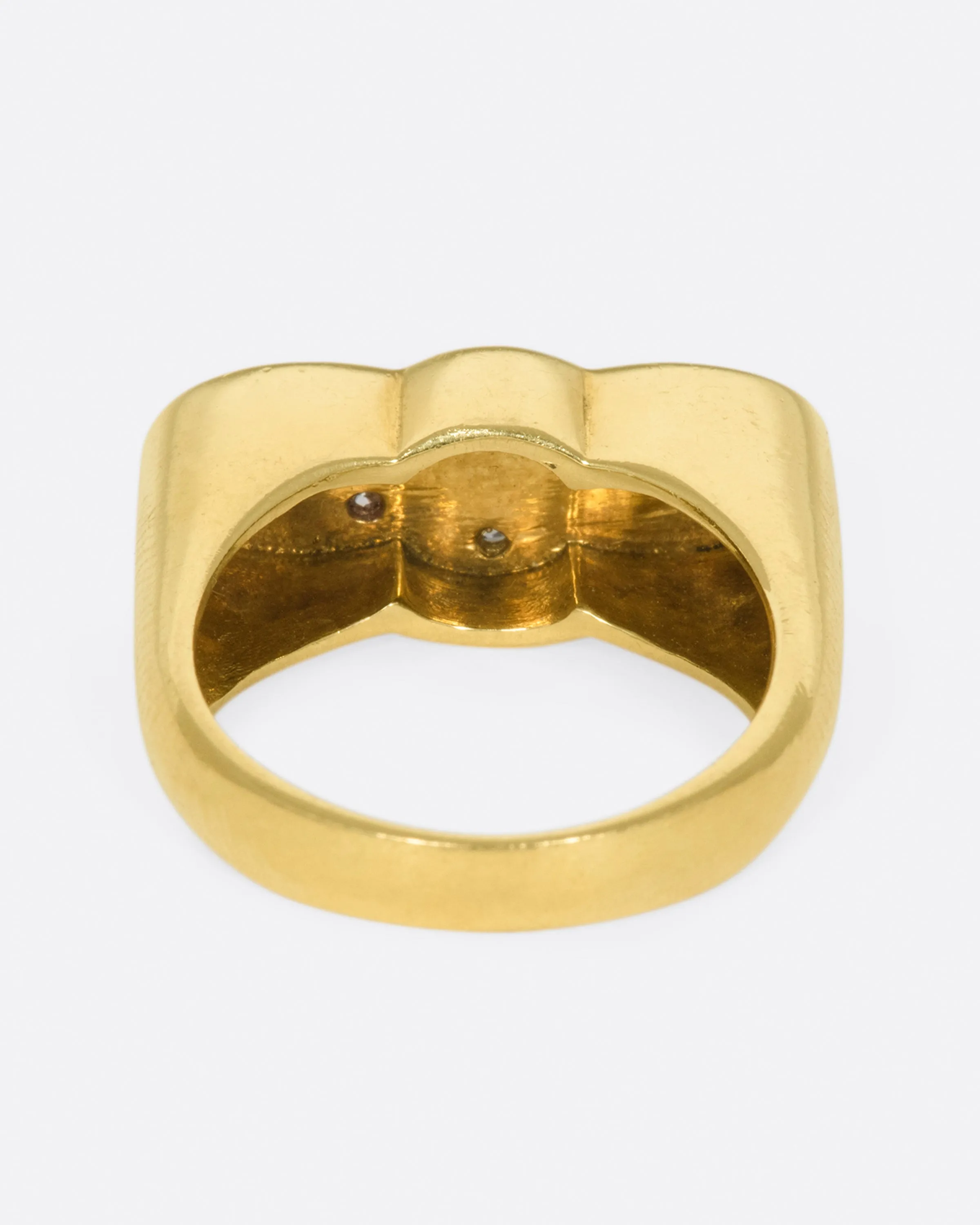 Enamel & Diamond Infinity Ring