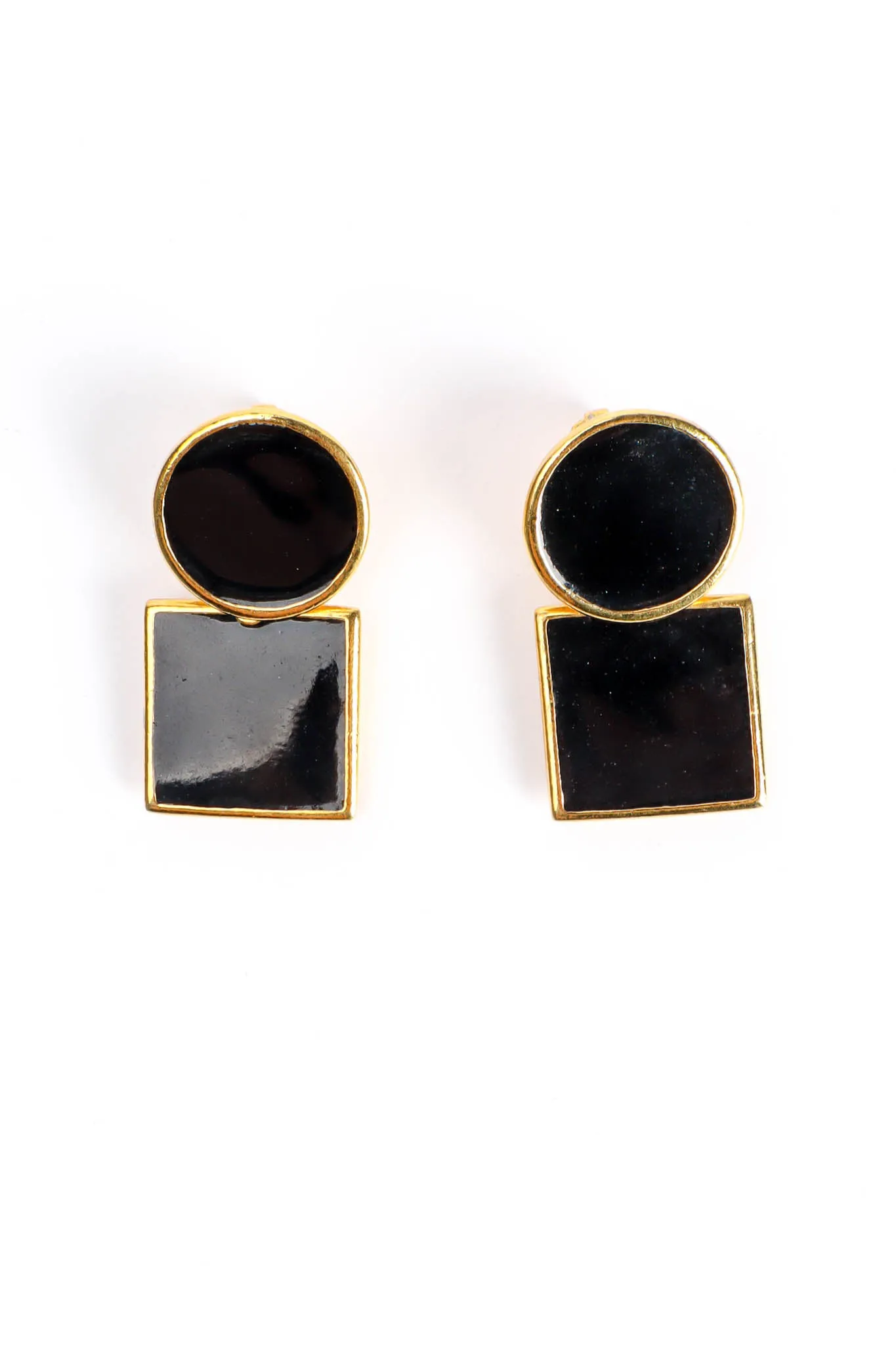 Enamel Shapes Necklace & Earring Set