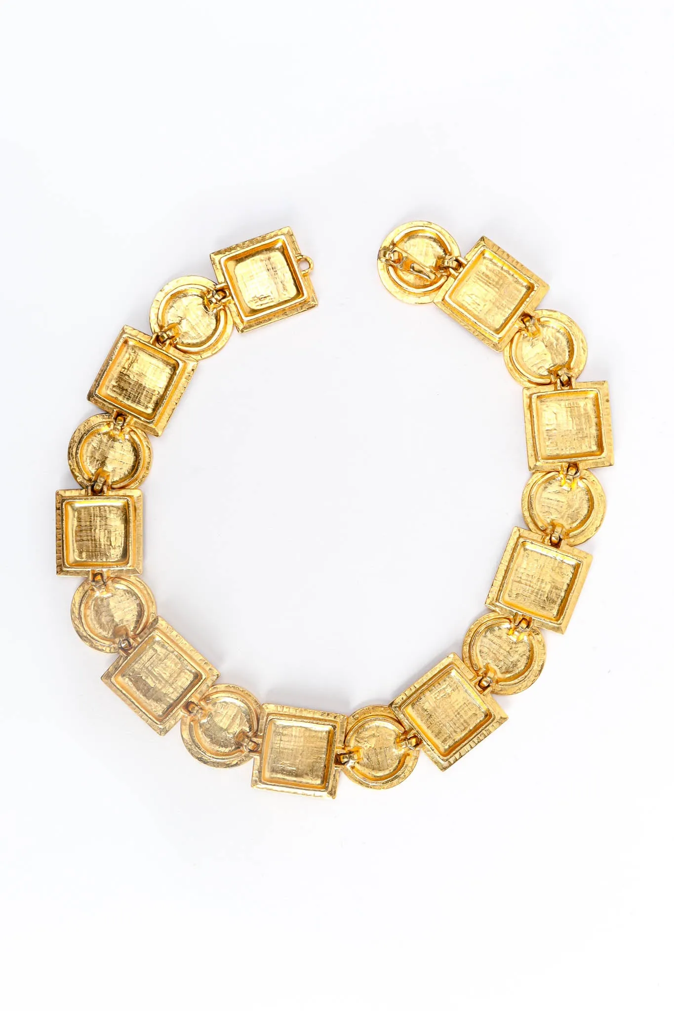 Enamel Shapes Necklace & Earring Set
