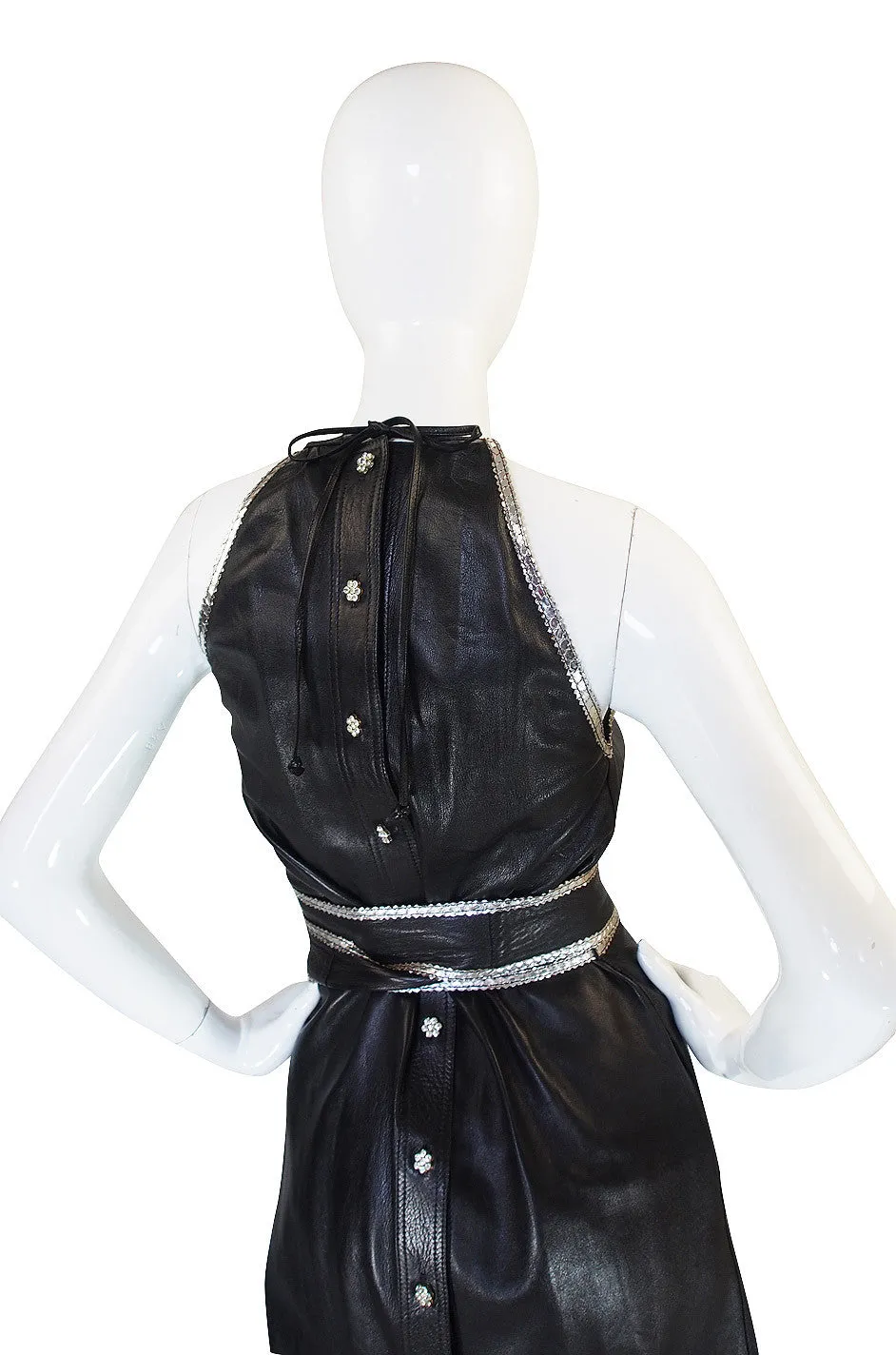 Exceptional & Rare 1972 Jean Muir Leather Dress