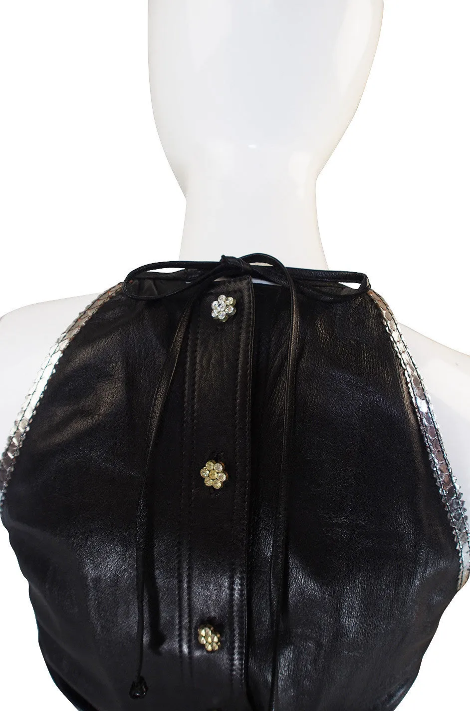 Exceptional & Rare 1972 Jean Muir Leather Dress