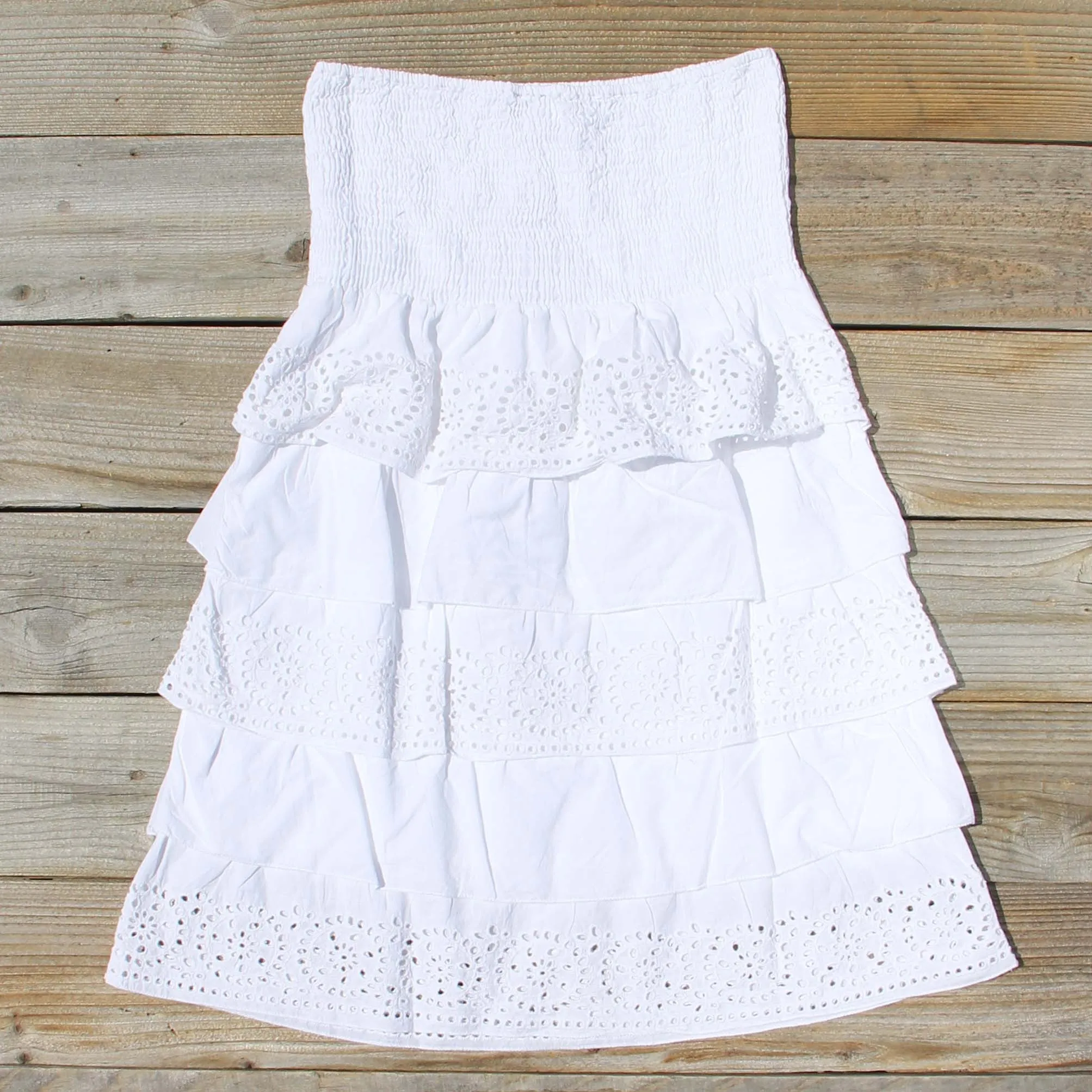 Eyelets & Ruffles Dress