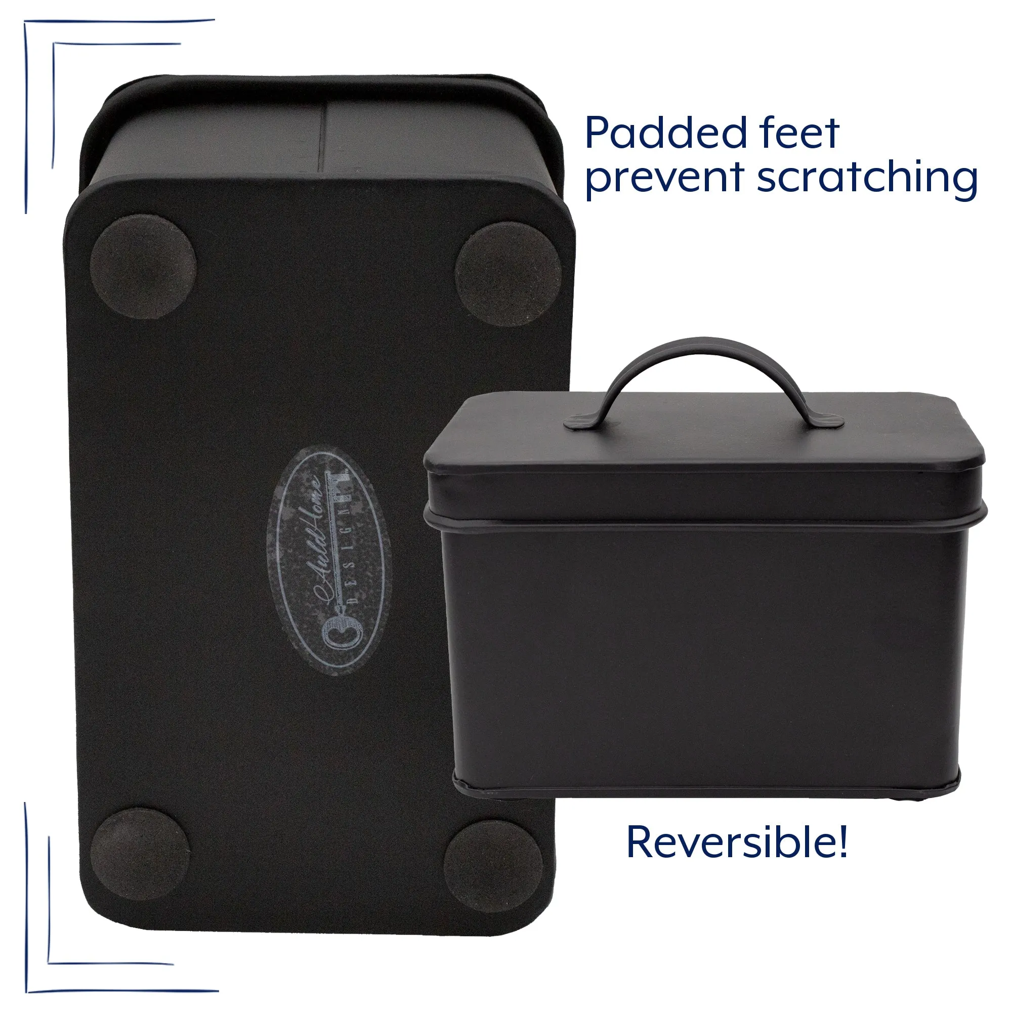 Farmhouse Enamelware Recipe Box (Black, Case of 30)