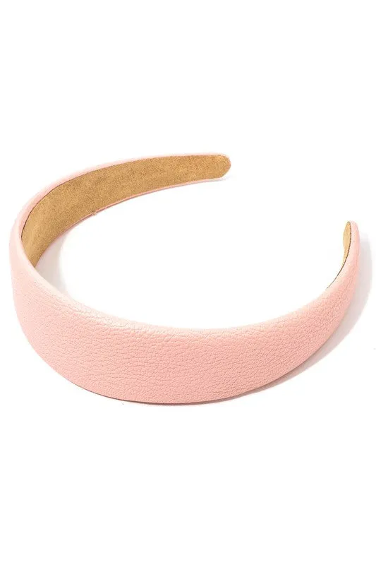 Faux Leather Simple Headband