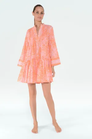 FIORE DRESS - ANIMAL ORANGE