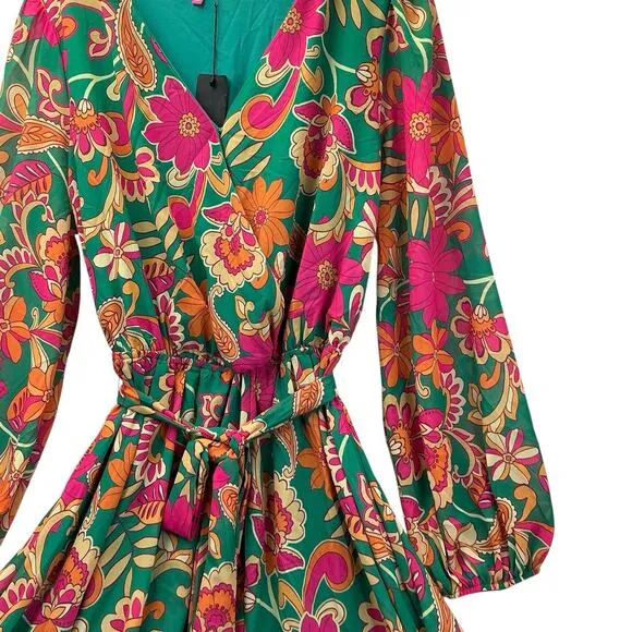 Flying Tomato Dress Women Plus Size 2X Colorful Floral Midi Maxi Occasion