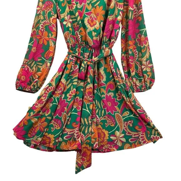 Flying Tomato Dress Women Plus Size 2X Colorful Floral Midi Maxi Occasion