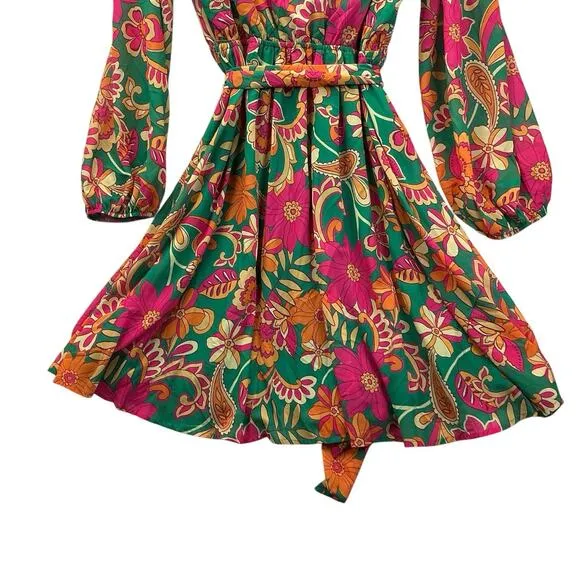Flying Tomato Dress Women Plus Size 2X Colorful Floral Midi Maxi Occasion