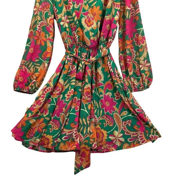 Flying Tomato Dress Women Plus Size 2X Colorful Floral Midi Maxi Occasion