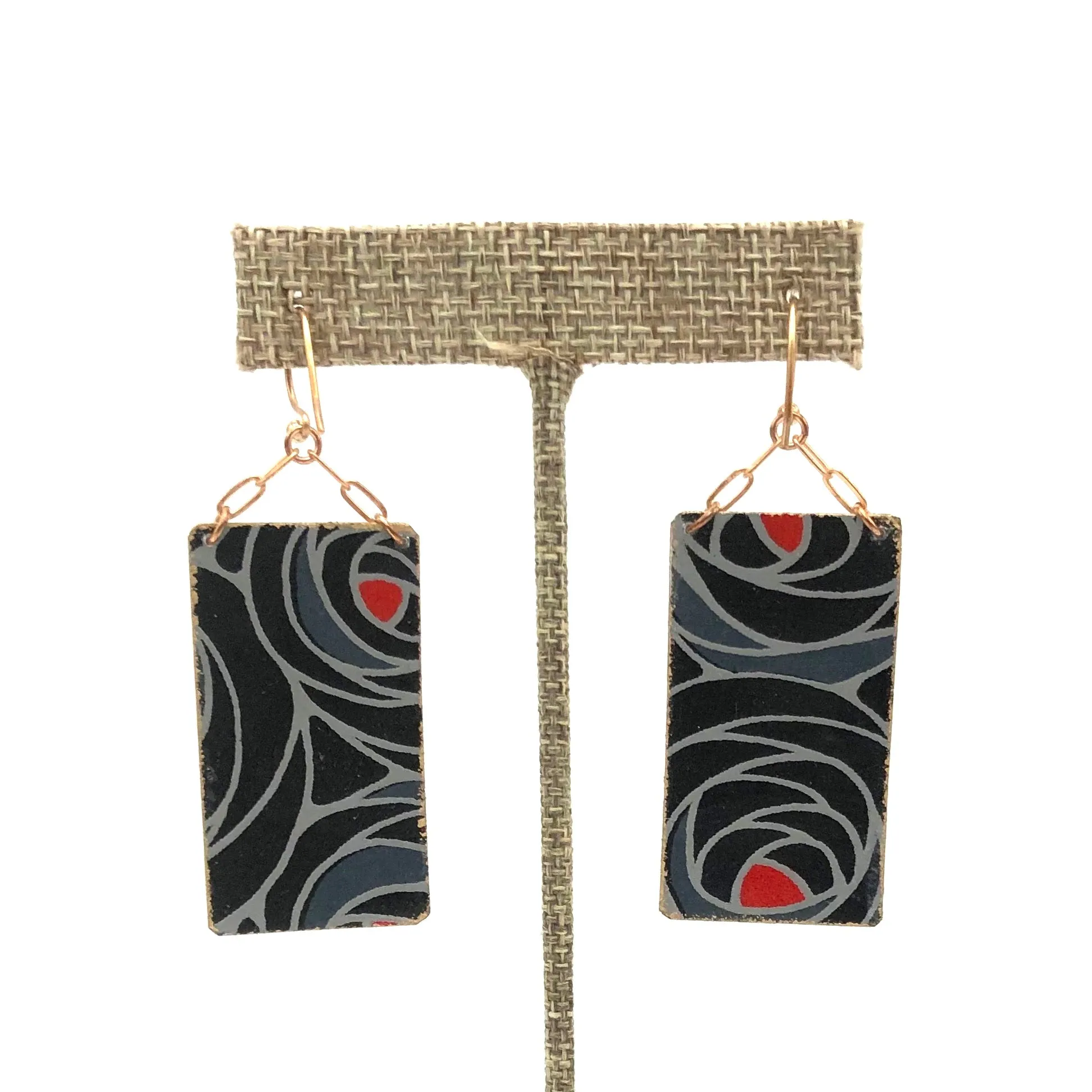Folkloric Jewelry - Earrings - Chain Dangles (Sun & Moon)