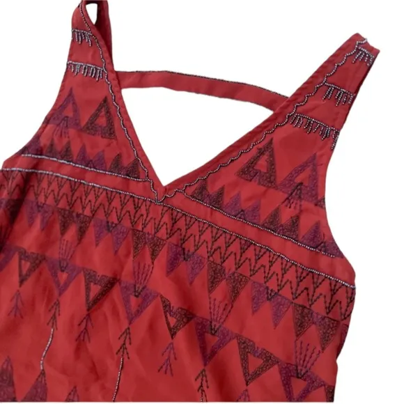 Free People France’s Mini Beaded Bohemian Shift Dress