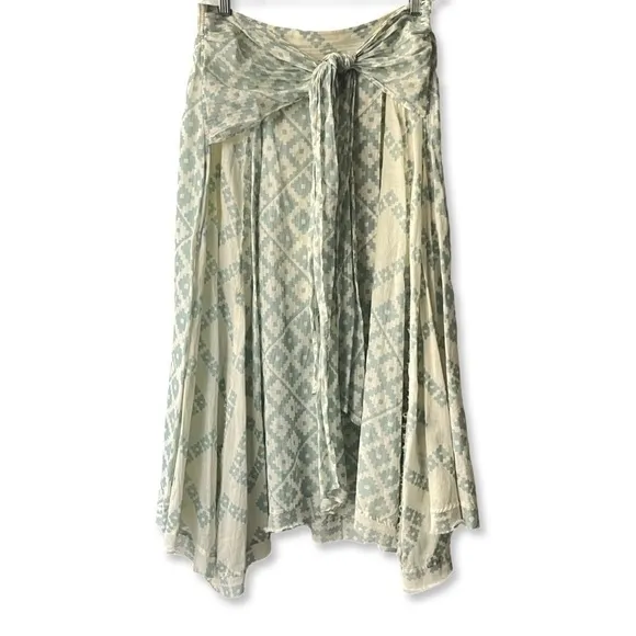 Free People Luna Light Printed Midi Skirt