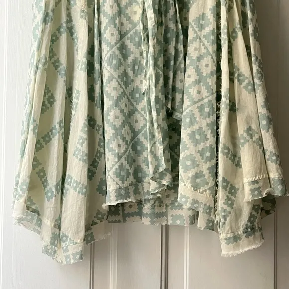 Free People Luna Light Printed Midi Skirt