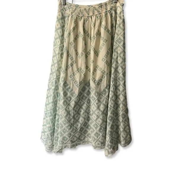 Free People Luna Light Printed Midi Skirt
