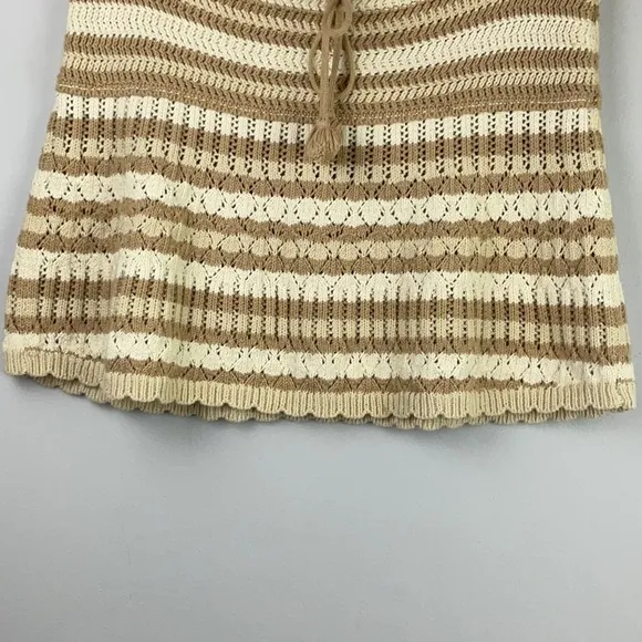 Free People Magic City Fauxchet Knit Mini Skirt FP Beach Coverup Small Bohemian