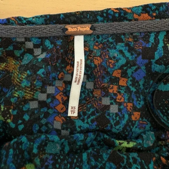 Free People Mini Skirt Saturday Sun Ruching XS