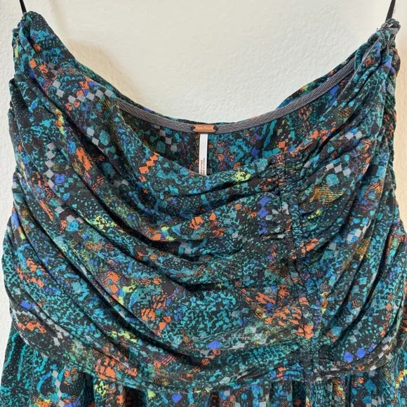 Free People Mini Skirt Saturday Sun Ruching XS