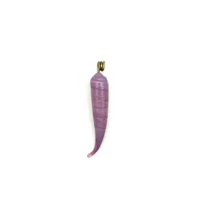 French Lilac Glass Drop
