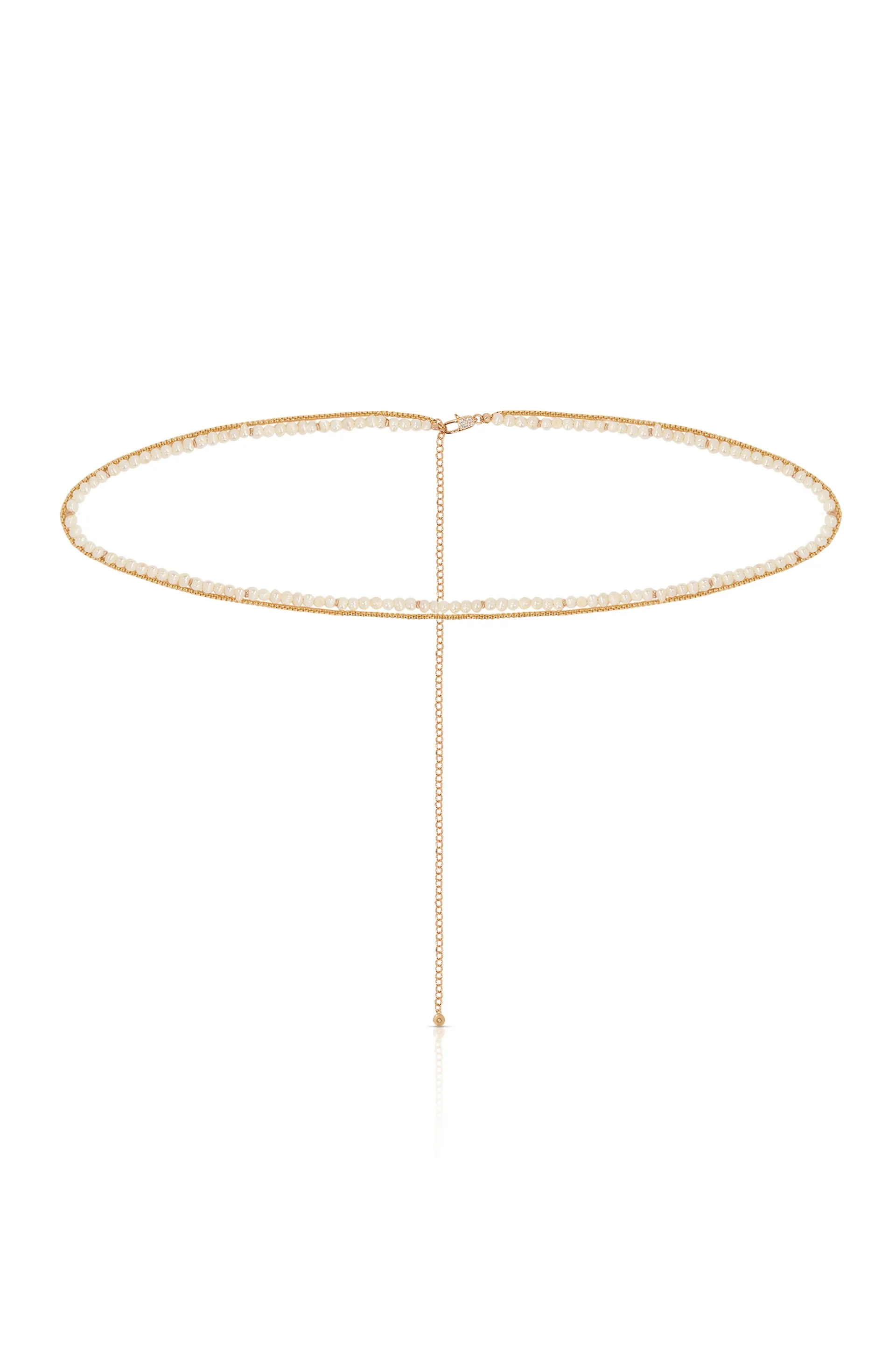 Freshwater Pearl Double Layer Waist Chain