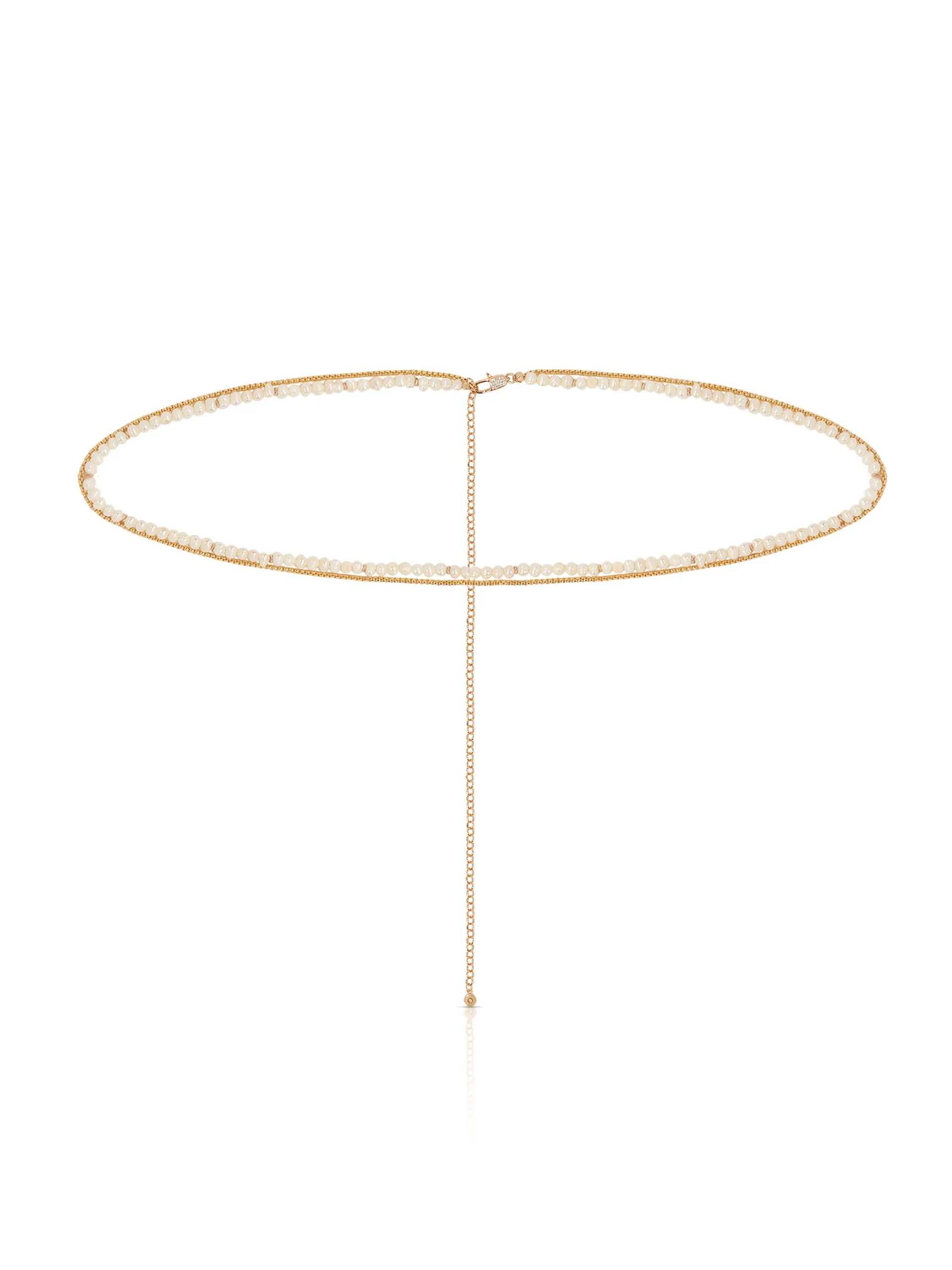 Freshwater Pearl Double Layer Waist Chain