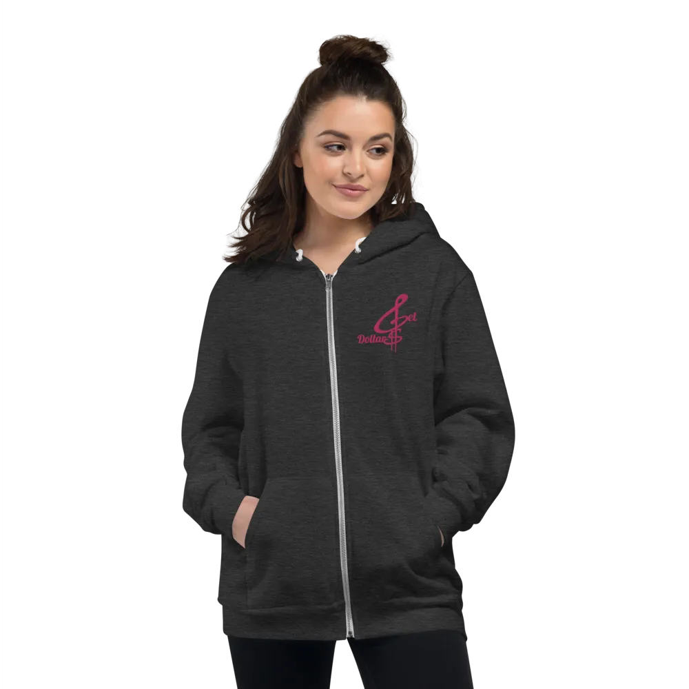 Get Dollars Unisex Hoodie (Flamingo Logo)