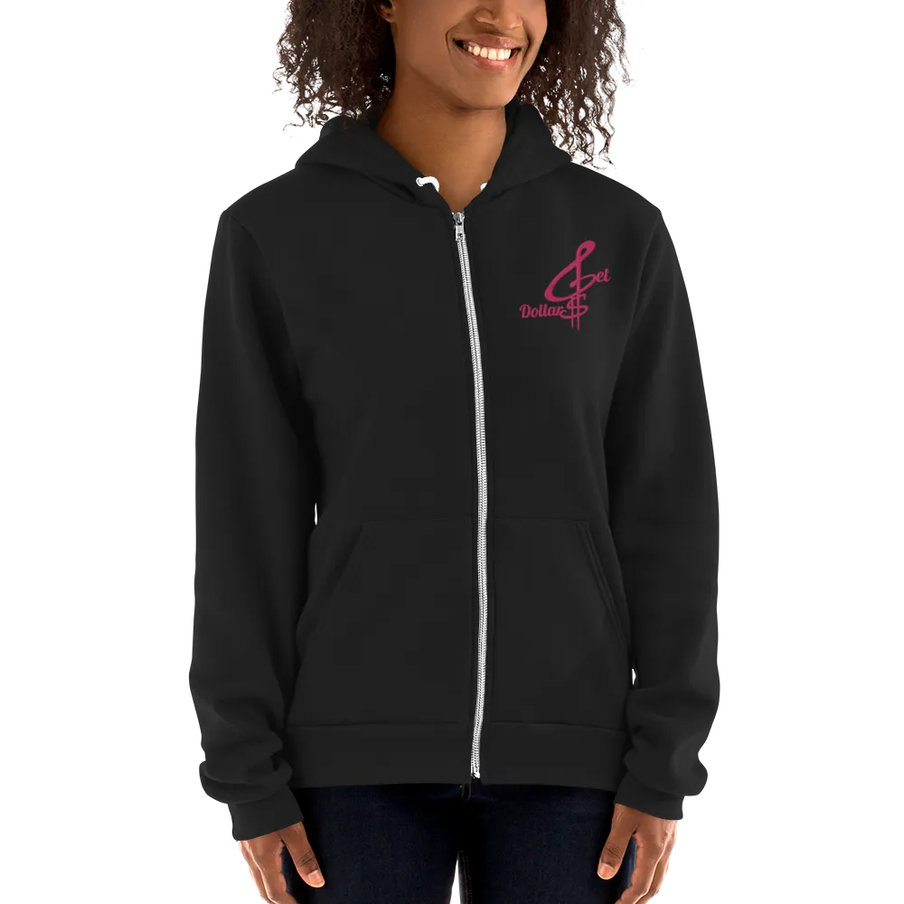 Get Dollars Unisex Hoodie (Flamingo Logo)