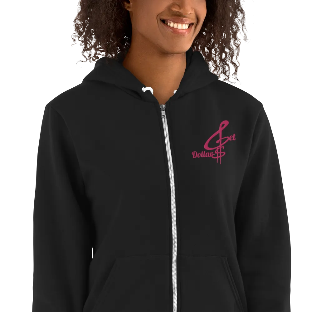 Get Dollars Unisex Hoodie (Flamingo Logo)