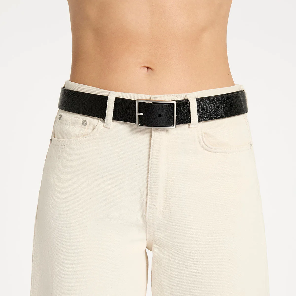 Getting Real Belt - Black/Silver