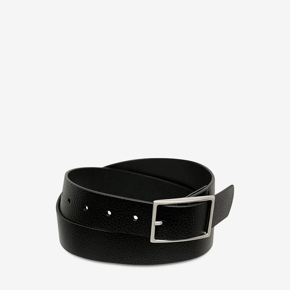 Getting Real Belt - Black/Silver